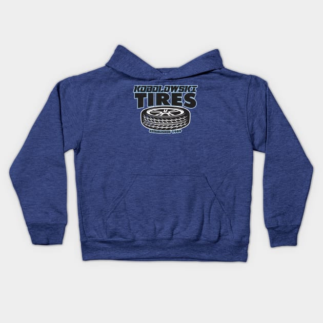 Kobolowski Tires Kids Hoodie by WhatProductionsBobcaygeon